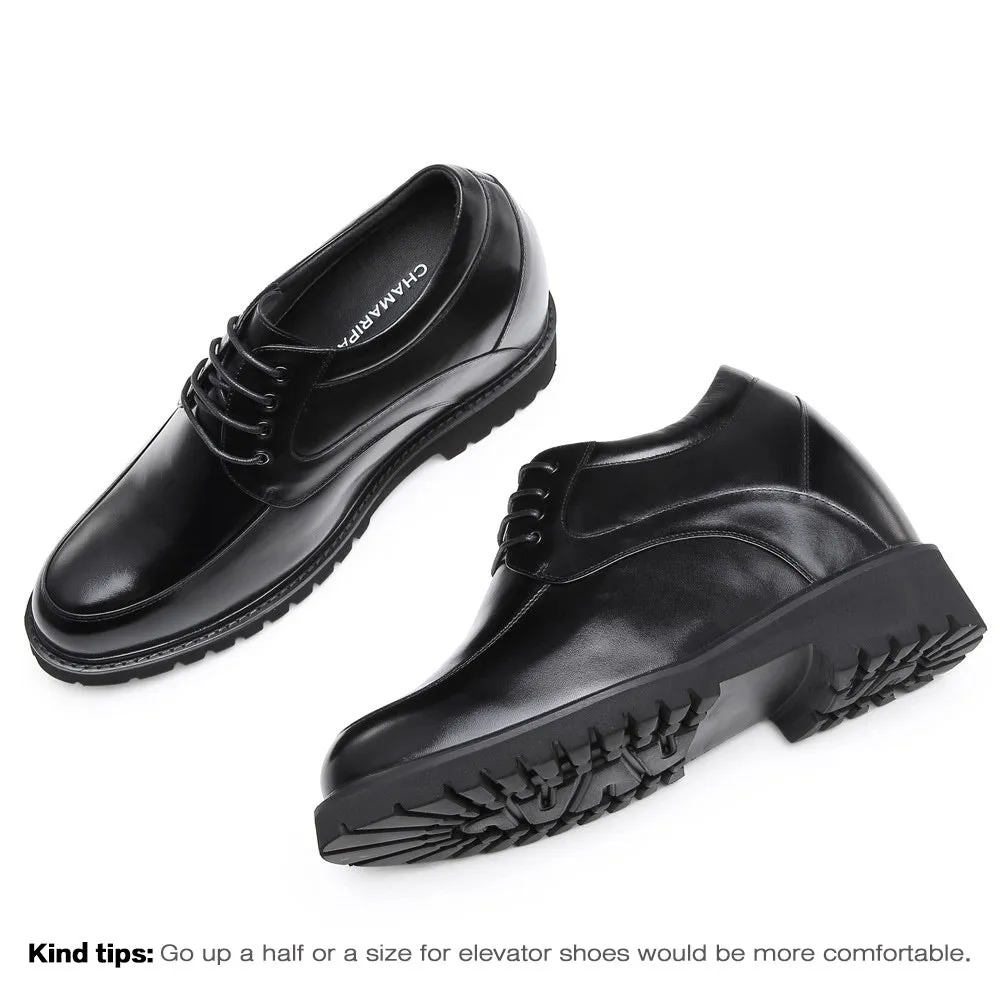 13 CM / 5.12 Inches Taller - CMR CHAMARIPA Elevator Shoes High Heel Men Dress Shoes