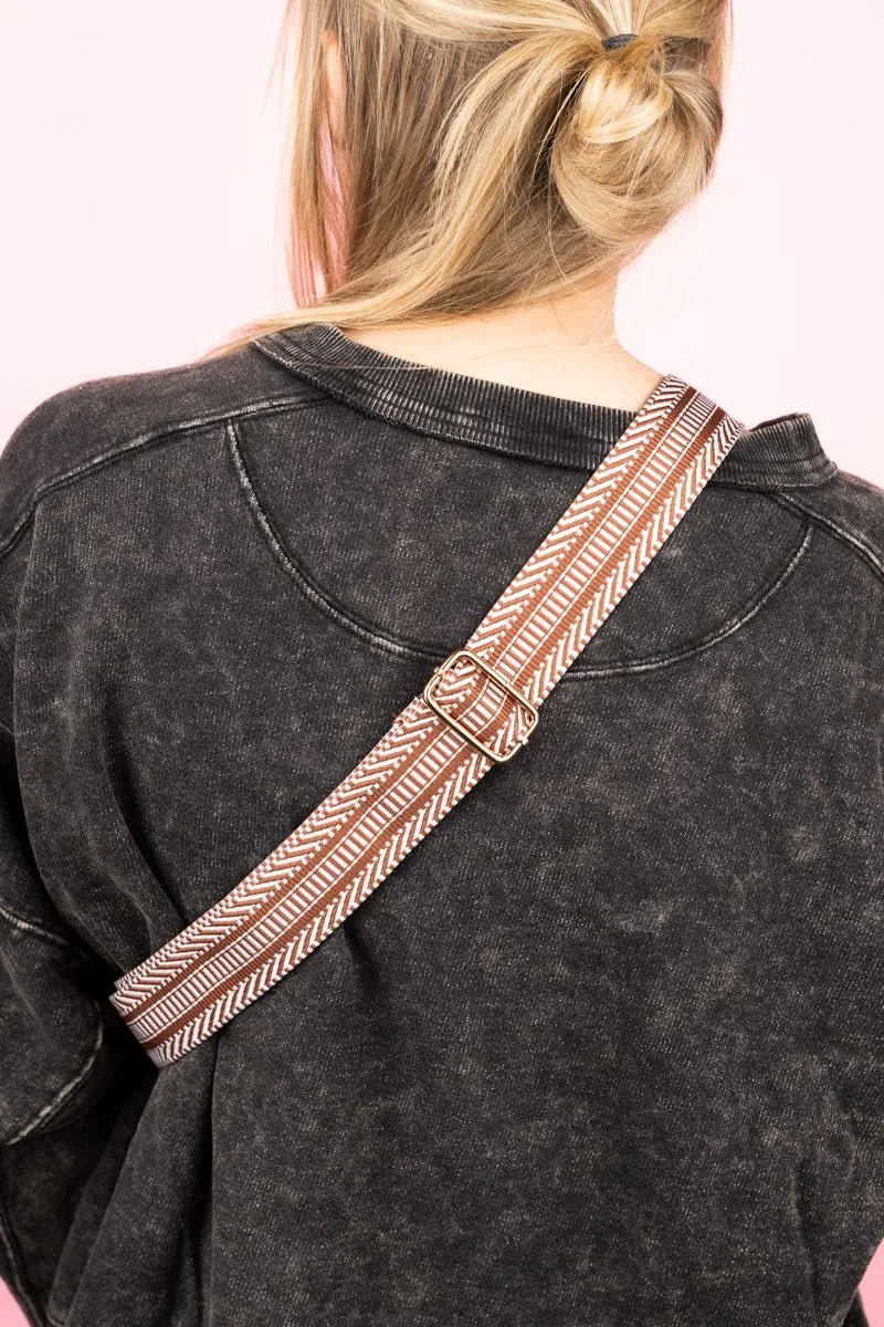 20% OFF! Autumn Adventures Guitar Strap Brown Small Sling Bag