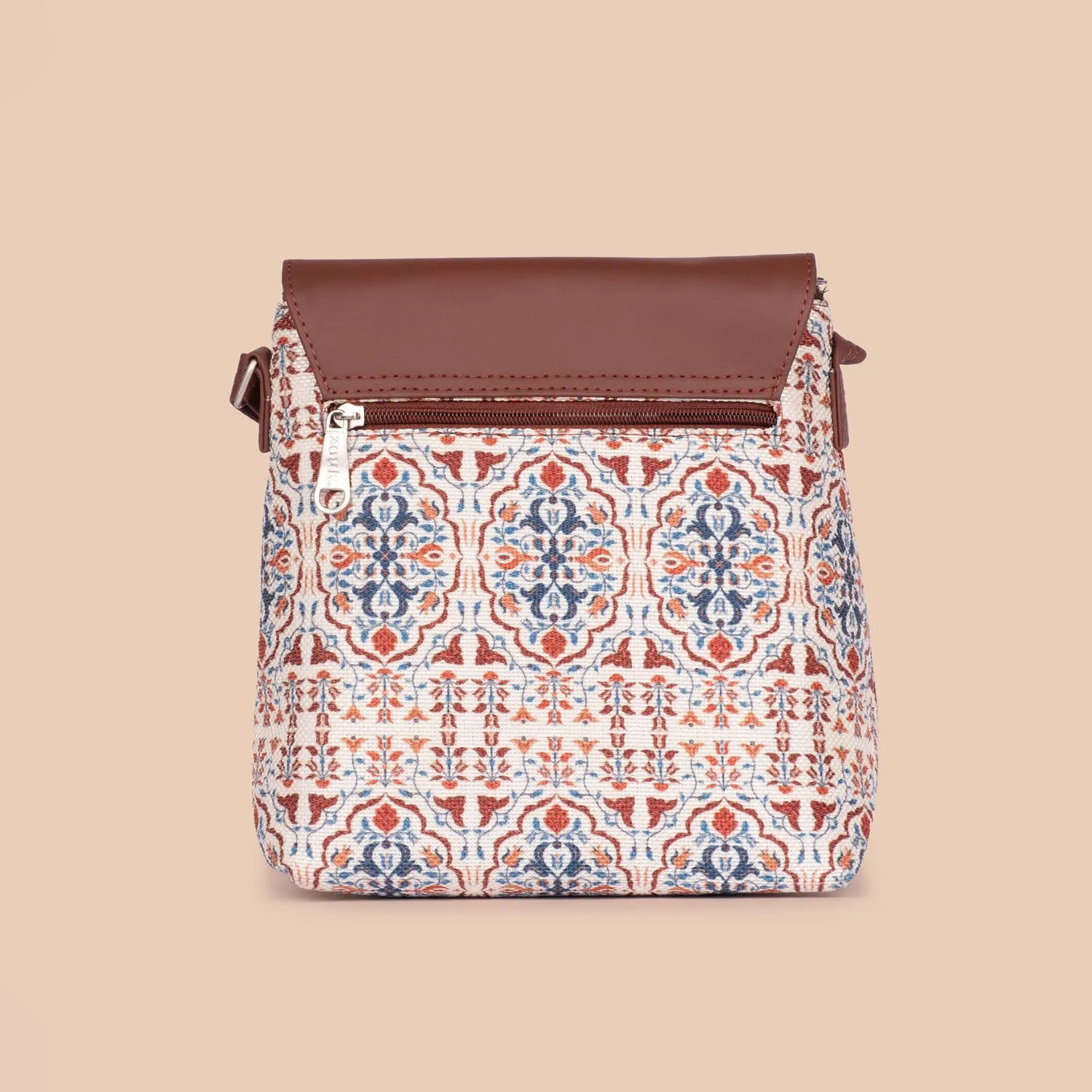 Agra Floral Flap Sling Bag