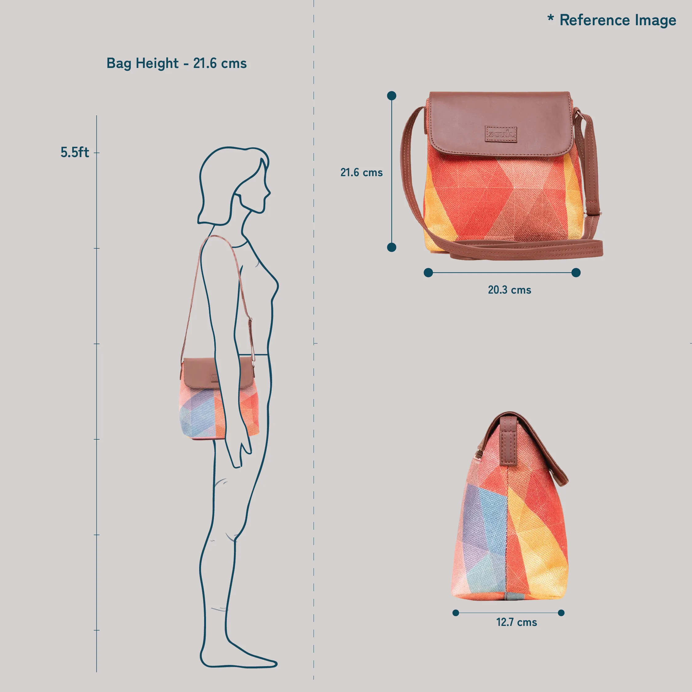 Agra Floral Flap Sling Bag