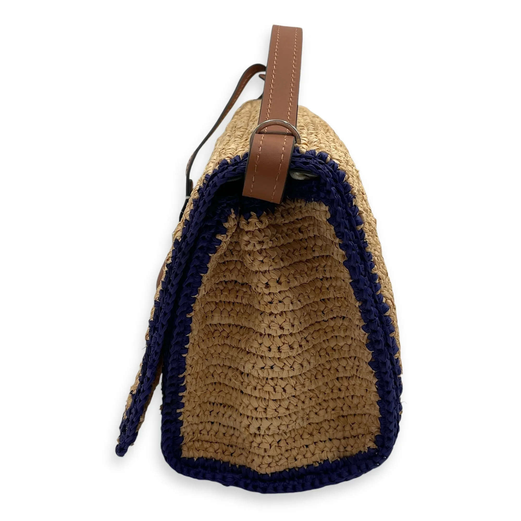 Barcelona Flap 24x15x10cm Beige, blue, purple, brown Crossbody Bag in Calfskin, Silver hardware