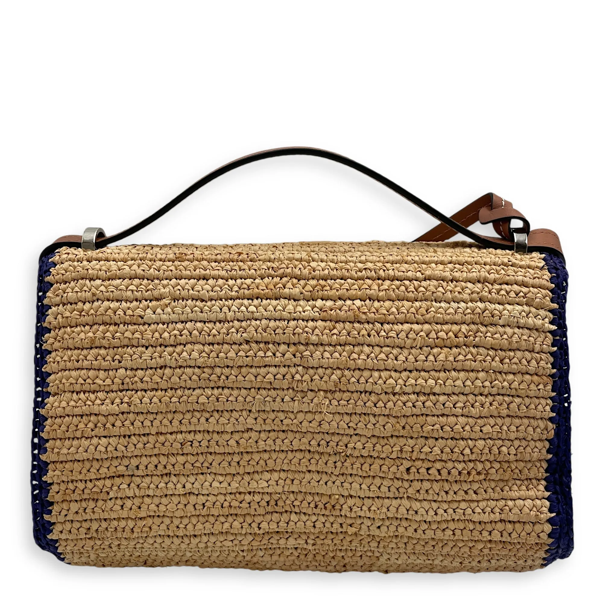 Barcelona Flap 24x15x10cm Beige, blue, purple, brown Crossbody Bag in Calfskin, Silver hardware