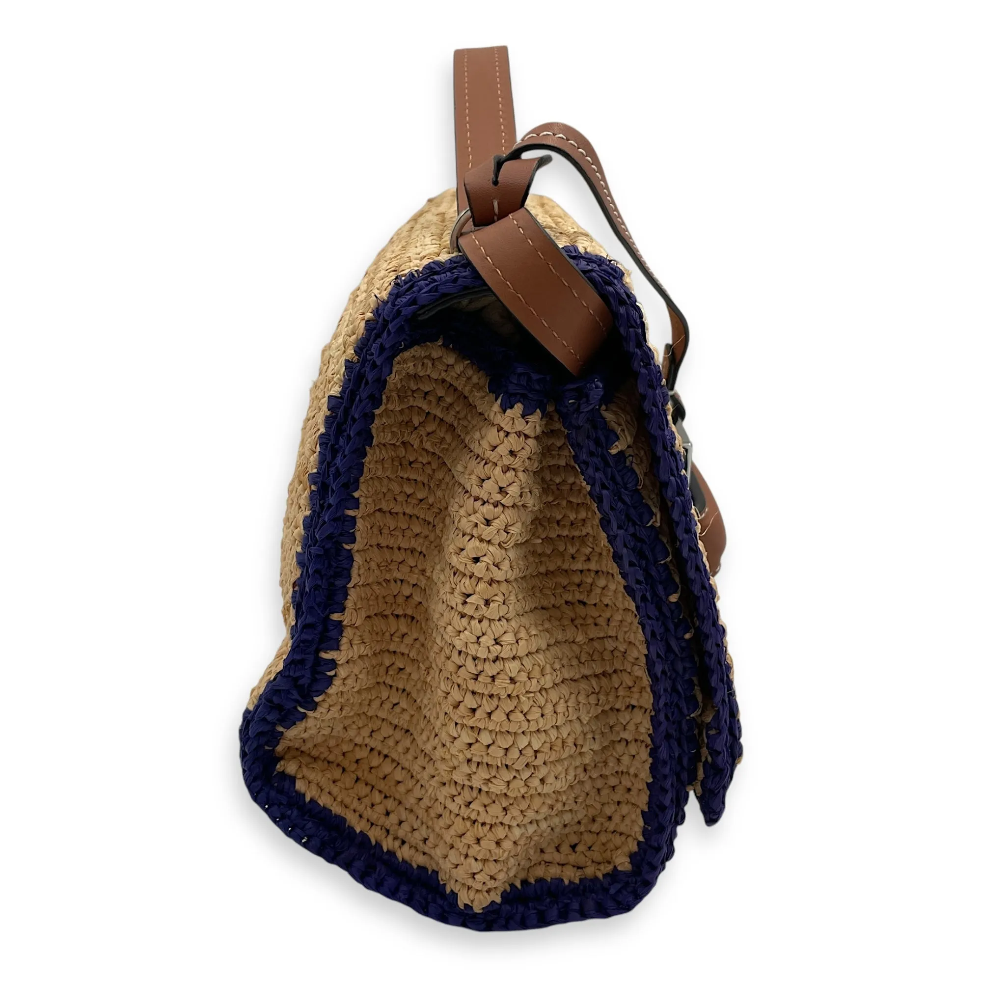Barcelona Flap 24x15x10cm Beige, blue, purple, brown Crossbody Bag in Calfskin, Silver hardware