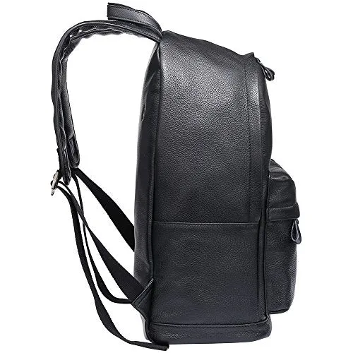 Berchirly Vintage Leather Laptop Backpack College School Bookbag Travel Rucksack