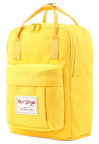 Bestie 12" Cute Mini Small Backpack Purse Travel Bag - Yellow