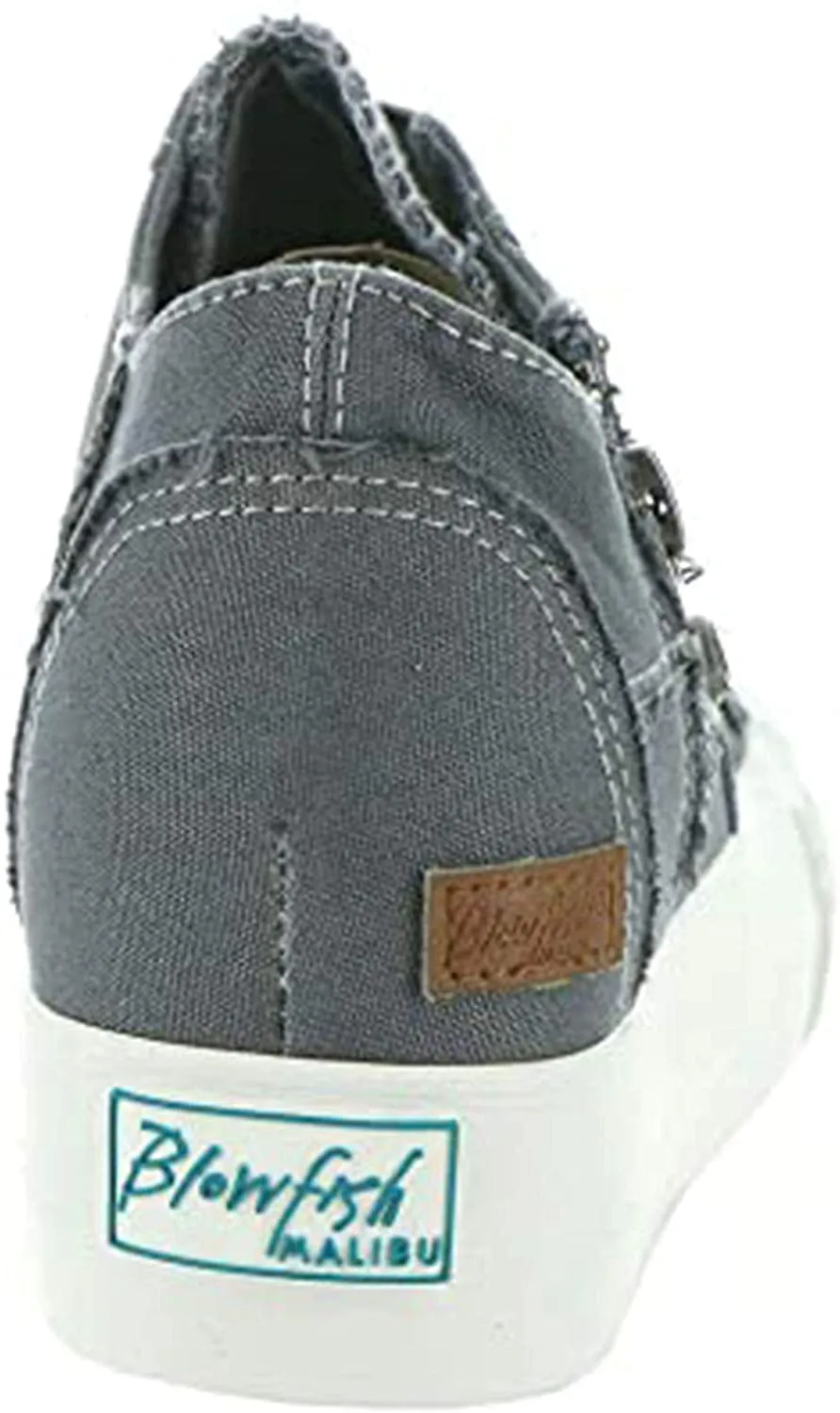 Blowfish Malibu Mamba Blue Tuna Color Washed Canvas Platform Fashion Sneaker