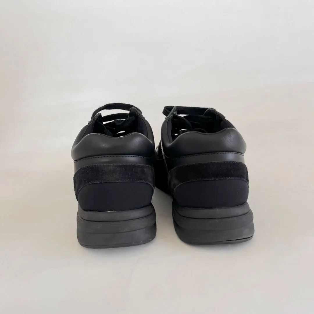 Chanel Black CC Low-Top Sneakers with CC, 38