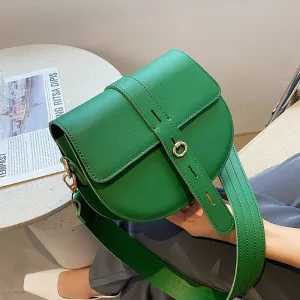 Christmas Gift с доставкой Branded Trendy PU Leather Saddle Crossbody Shoulder Bag for Women 2021 Spring  Summer Small Cute Handbags and Purses