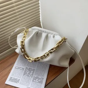 Christmas Gift Designer New Leather Leather Shoulder Bags for Women 2021 Summer Fashion Luxury Solid Color Cloud Bag Crossbody Handbag Purses