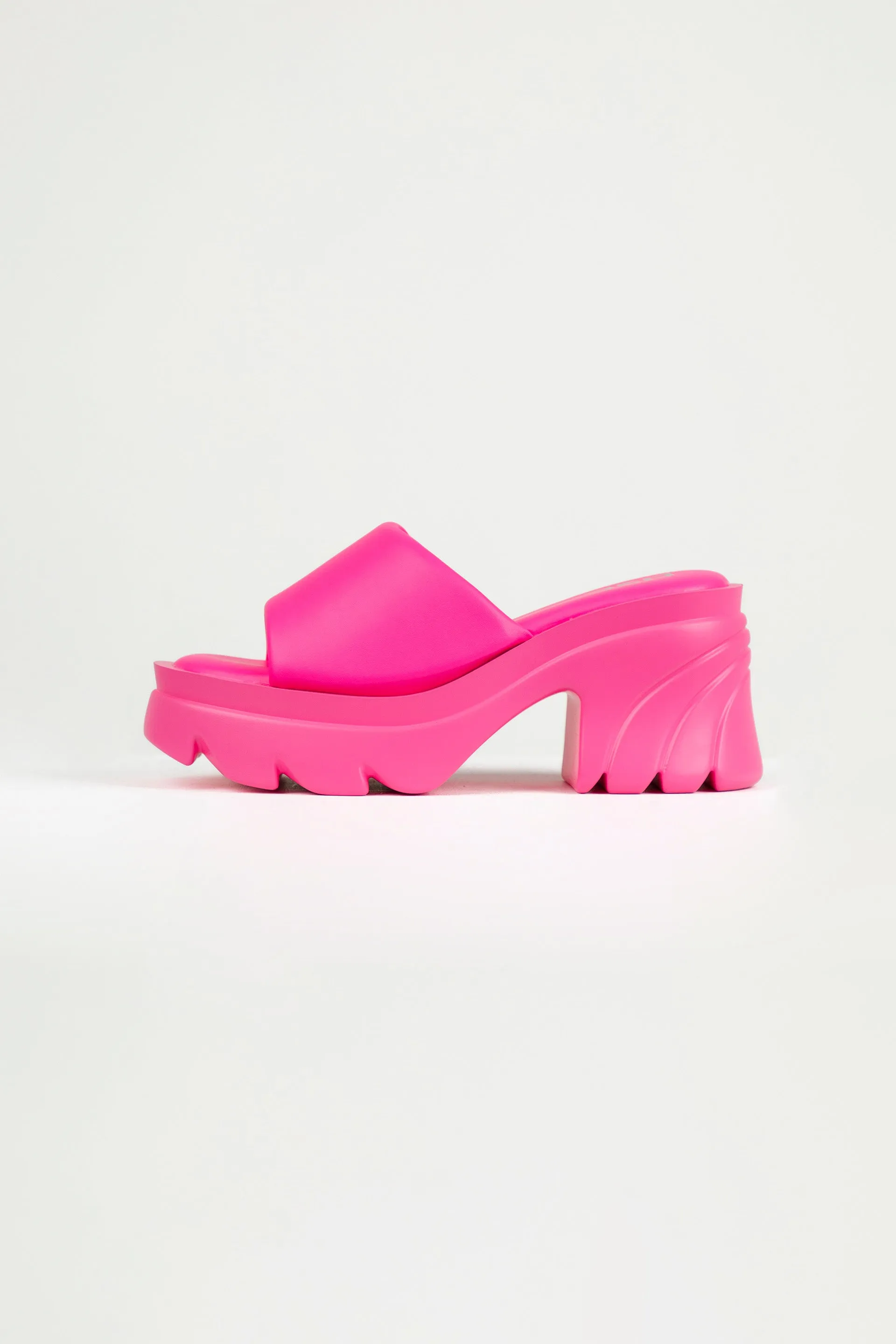 Chunky Slip On Neon Pink