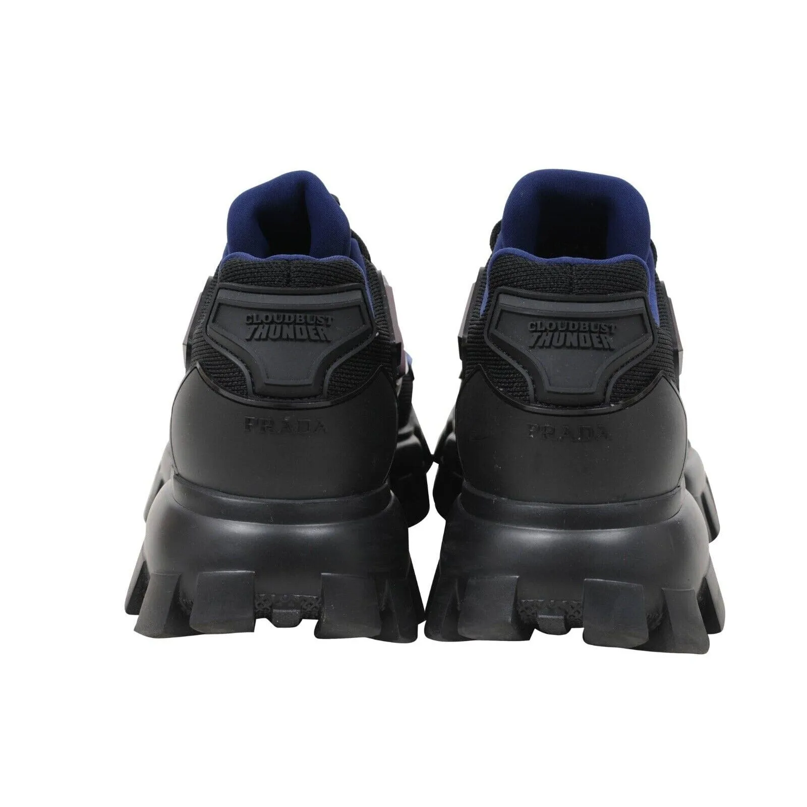 Cloudbust Thunder Uk7 US8 Black Blue Technical Fabric Low Top Sneakers