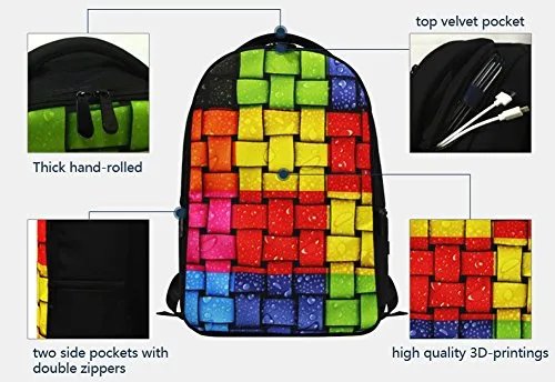 Crazytravel Laptop Backpack Tablet Pc Bag For Teens Boys Girls Men Women Outdoor Travel