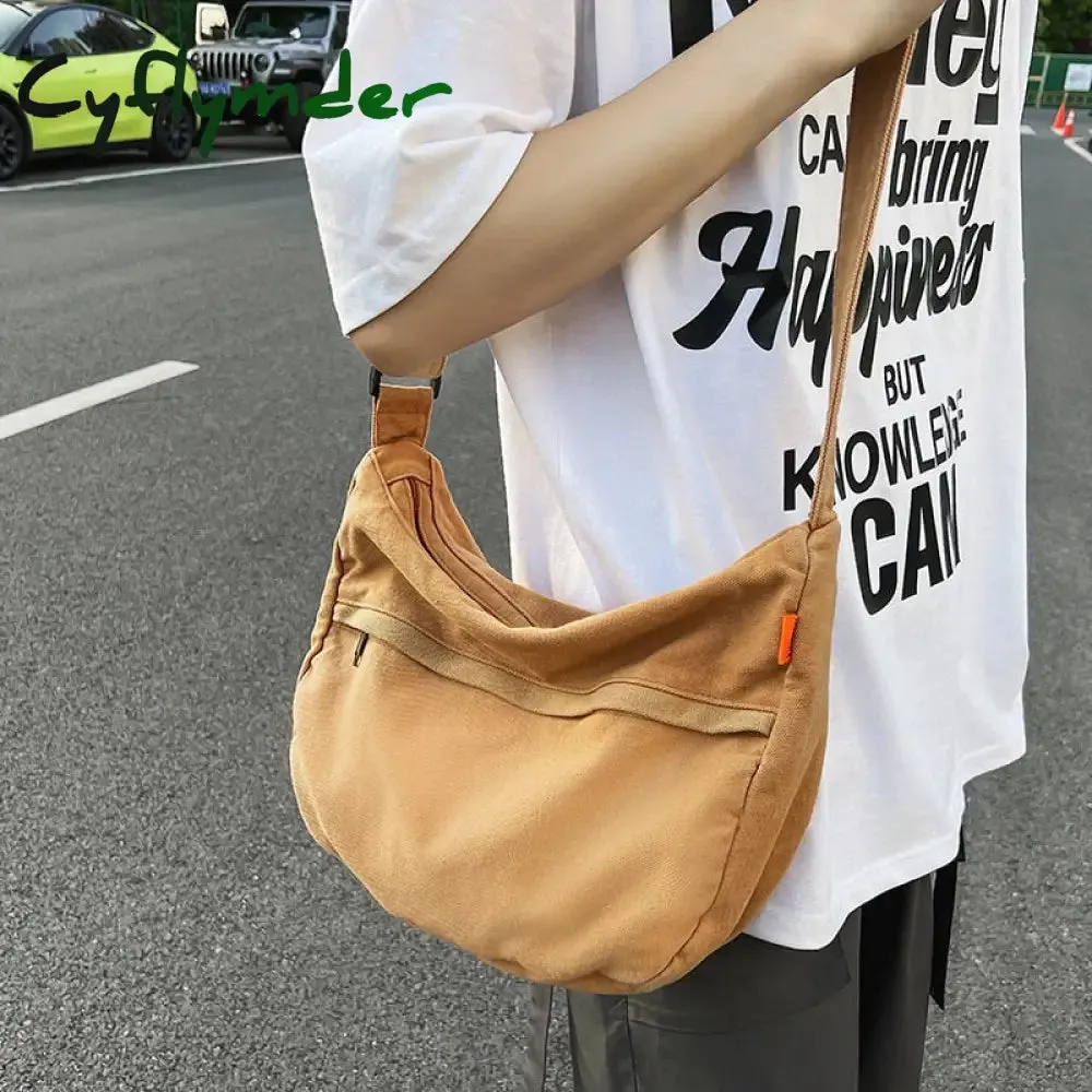 Cyflymder Korean Canvas Crossbody Bags for Women Casual Girl Student Shoulder Messenger Bag Fashion Large Cloth Female Handbag Casual HOT