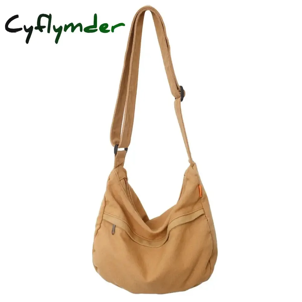 Cyflymder Korean Canvas Crossbody Bags for Women Casual Girl Student Shoulder Messenger Bag Fashion Large Cloth Female Handbag Casual HOT