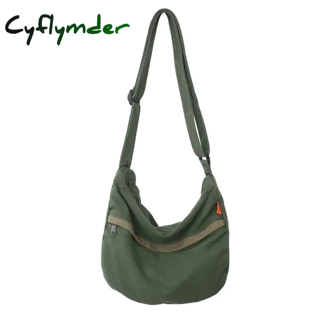 Cyflymder Korean Canvas Crossbody Bags for Women Casual Girl Student Shoulder Messenger Bag Fashion Large Cloth Female Handbag Casual HOT