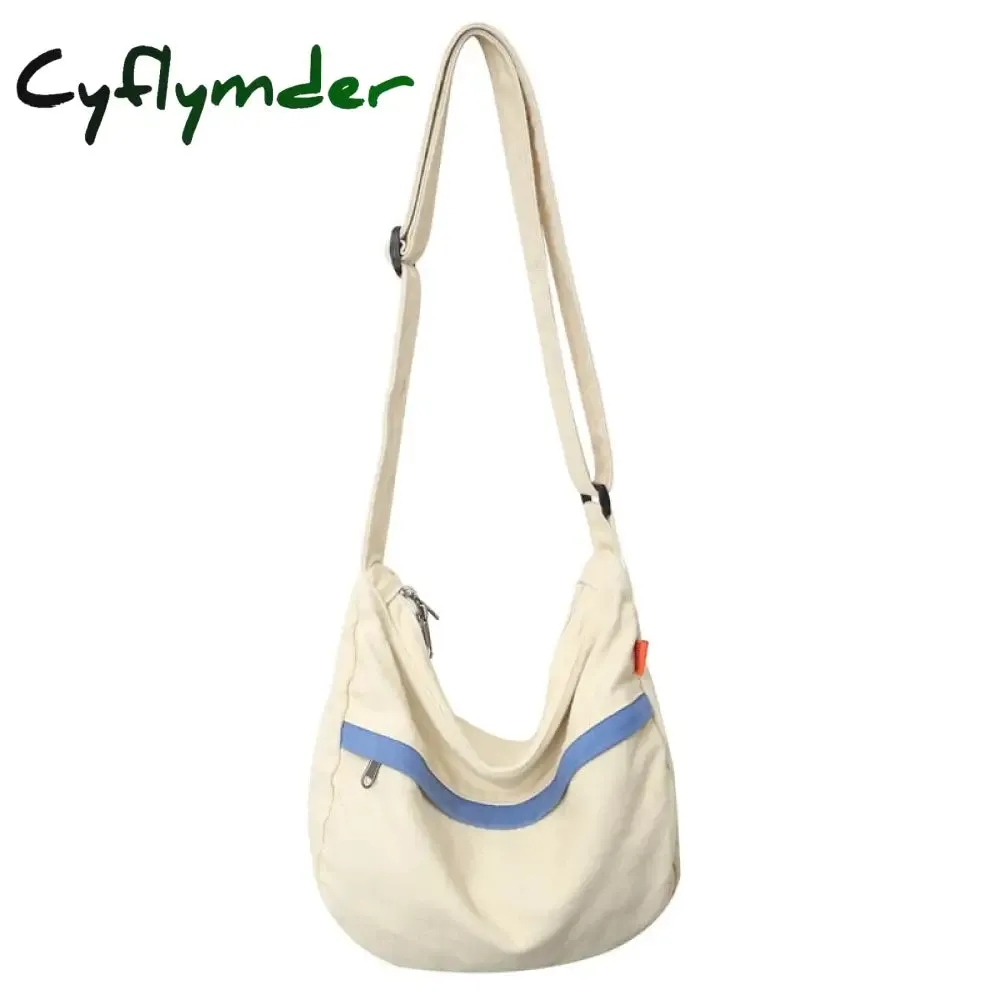 Cyflymder Korean Canvas Crossbody Bags for Women Casual Girl Student Shoulder Messenger Bag Fashion Large Cloth Female Handbag Casual HOT