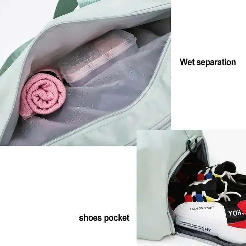 Dance Travel Bag Duffel Dance Bag with Waterproof Design and Dry Wet Separation for Fitness and Training