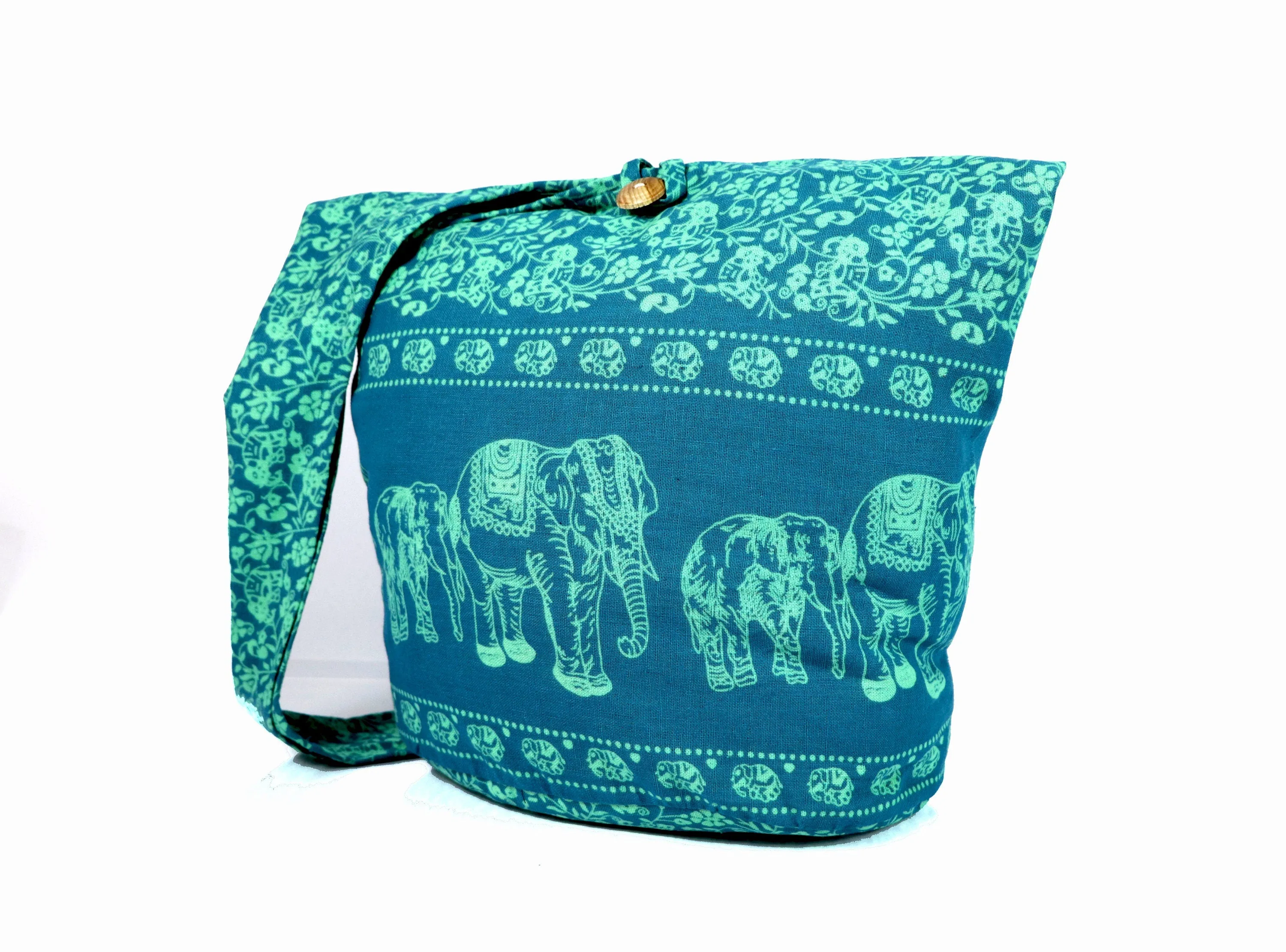 Elephant Hobo purses tote Shoulder Crossbody Bag Hippie Cotton Sling Bags