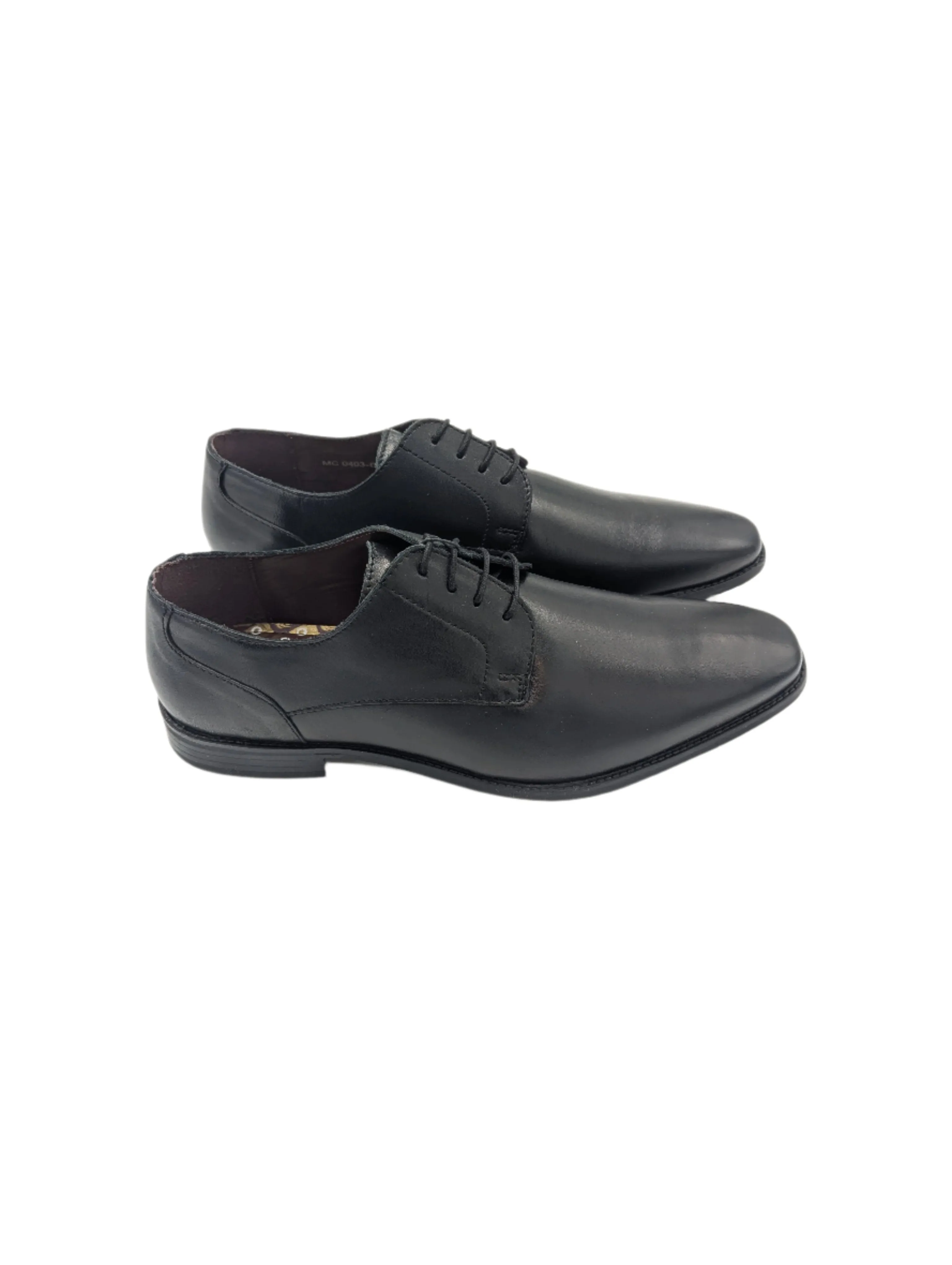 Falcon Black Leather Shoe
