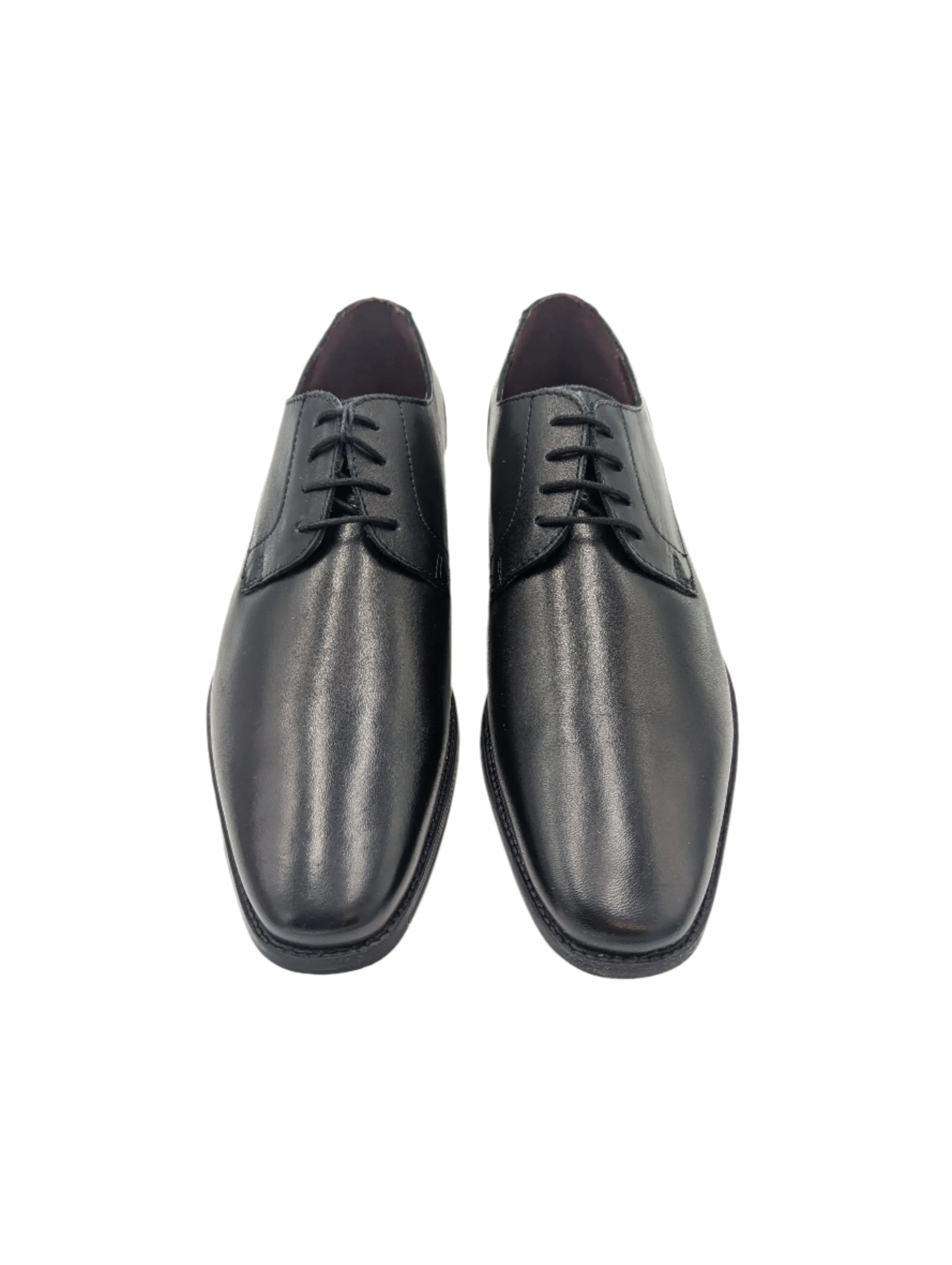 Falcon Black Leather Shoe