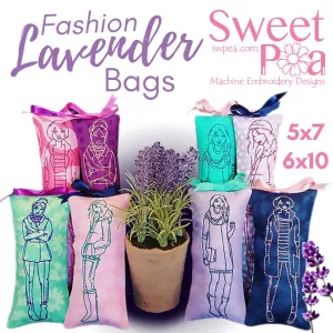 Fashion Lavender bags 5x7 6x10
