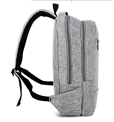 Fashion Pure Color College Business Backpack Lightweight Travel Rucksack For 15 15.6 Inch Laptop