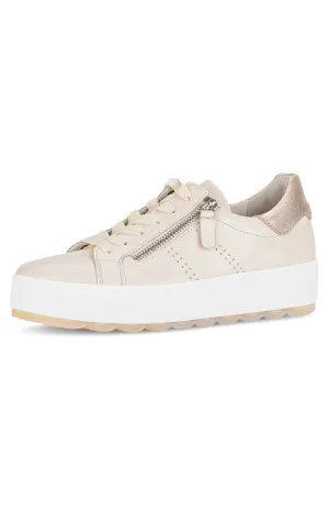 Gabor Zip Trainer in Beige