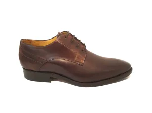 Imaschi Gold 2867B Vitello Brandy Brown 4 Eyelet Shoe Made In Italy
