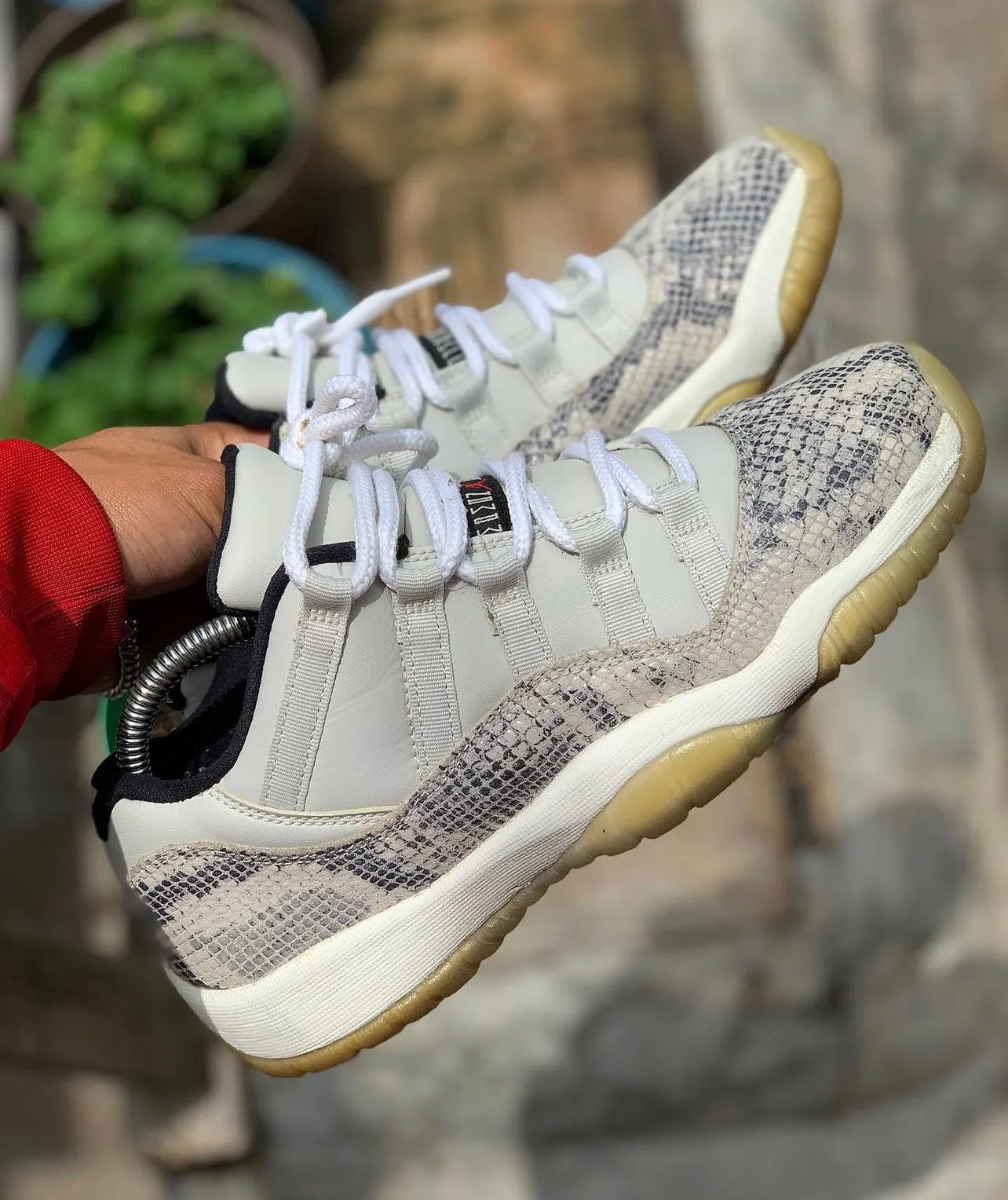 Jordan 11 Low Light Bone Sneakers Shoes For Men