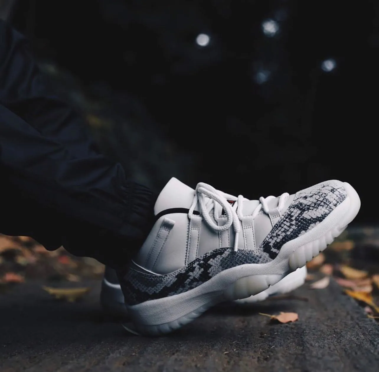 Jordan 11 Low Light Bone Sneakers Shoes For Men