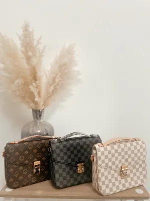 Juliana Checkered Handbag