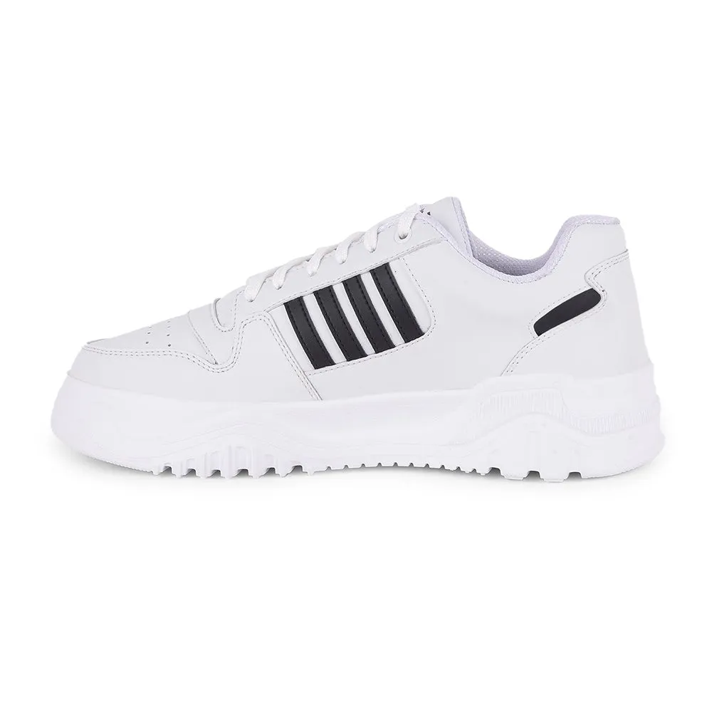 Leap7x Casual White Lacing Sneakers For Men JAXER-1E By Liberty