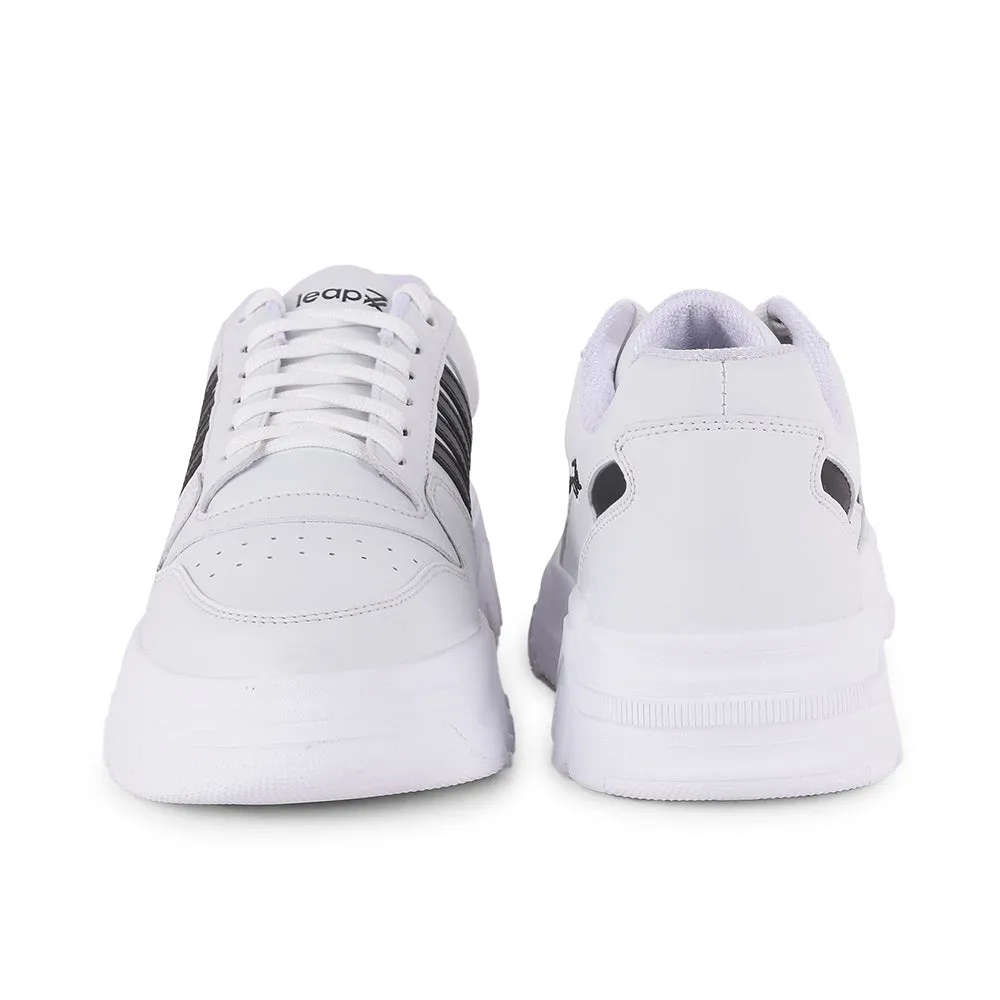 Leap7x Casual White Lacing Sneakers For Men JAXER-1E By Liberty