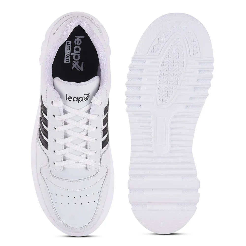 Leap7x Casual White Lacing Sneakers For Men JAXER-1E By Liberty