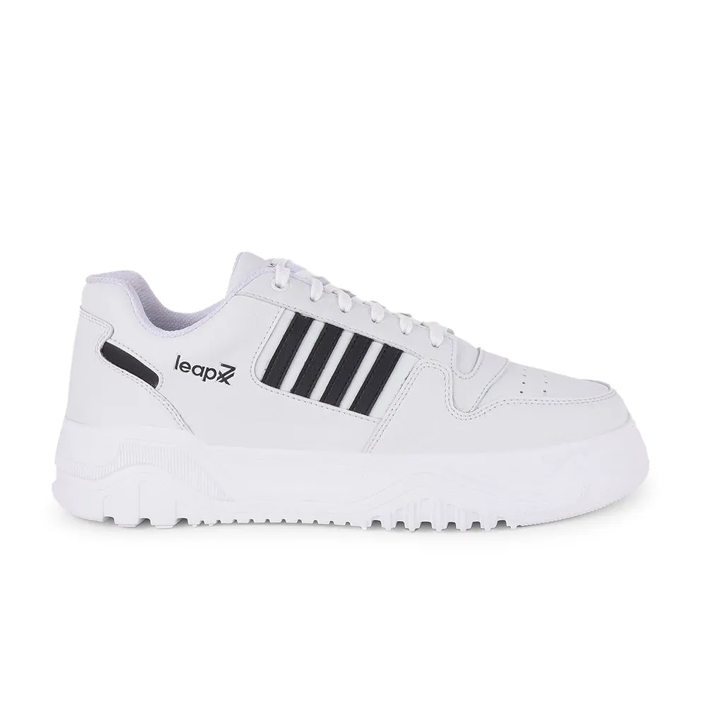 Leap7x Casual White Lacing Sneakers For Men JAXER-1E By Liberty