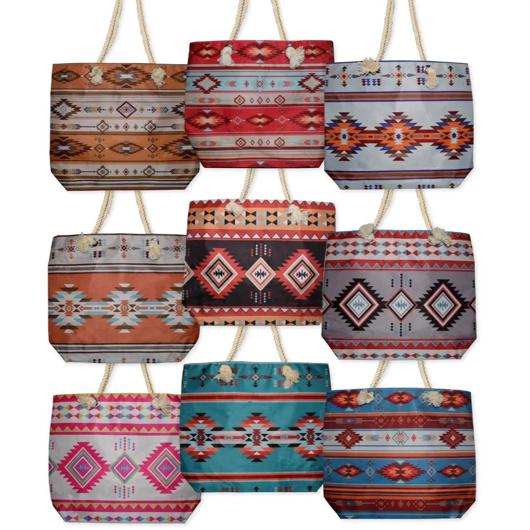 <font color="red">New !!!</font> 9 pc Southwest Beach Tote Bags. Only $7 ea!!!