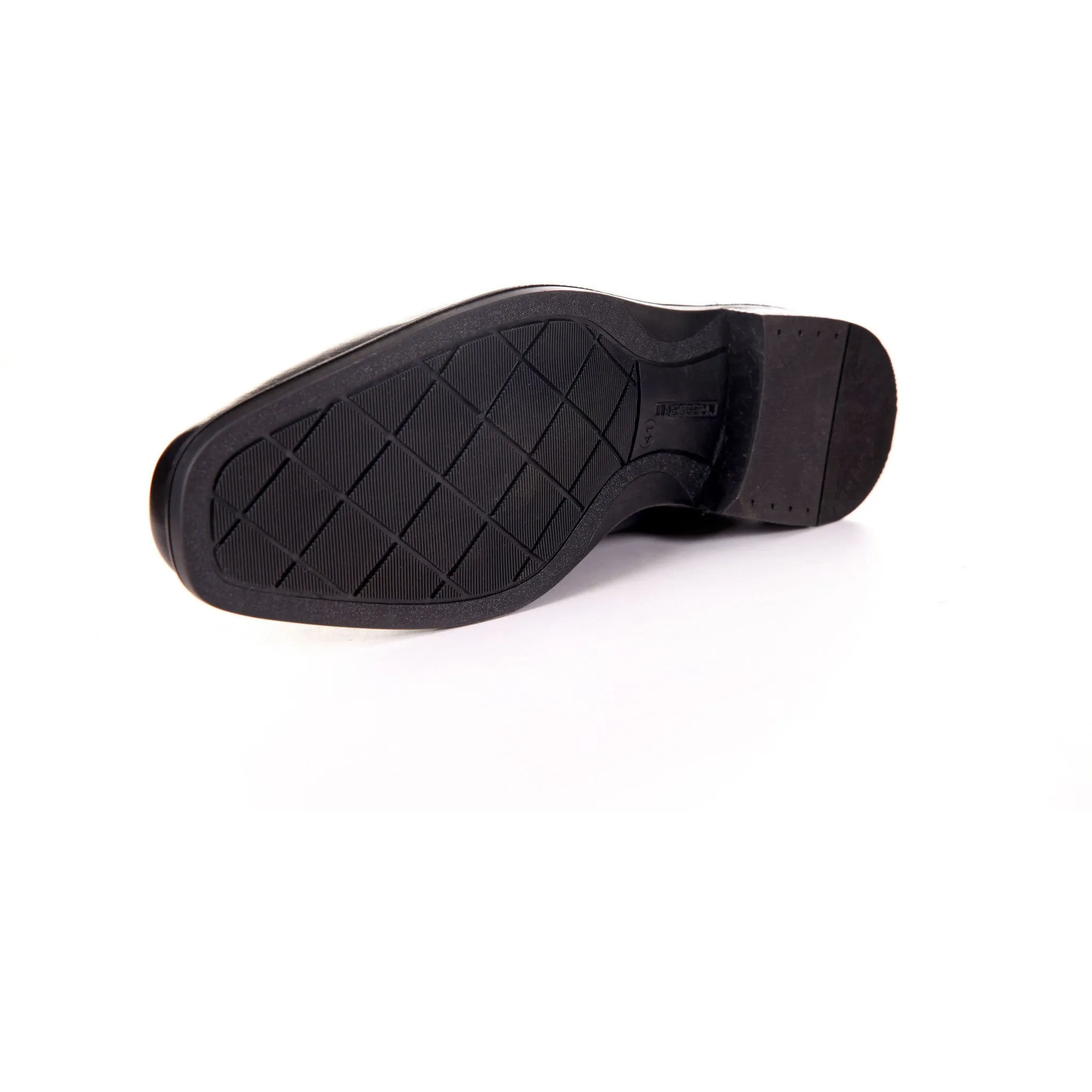 Men's Genuine Leather Casual Black Shoes by ENAAF #CLGS08BLK