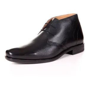 Men's Genuine Leather Casual Black Shoes by ENAAF #CLGS08BLK