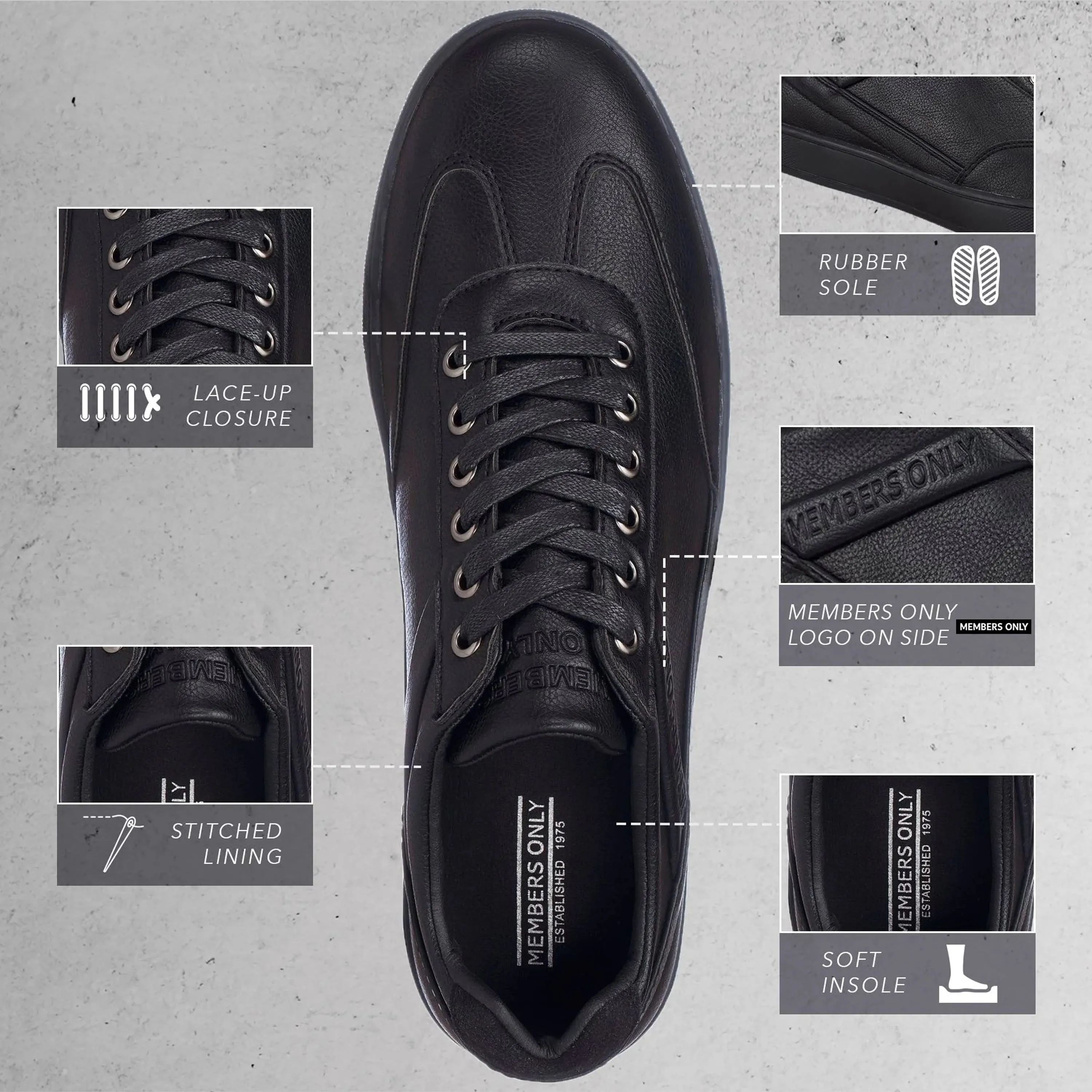 Men's Retro Low Top Court Sneakers - FINAL SALE