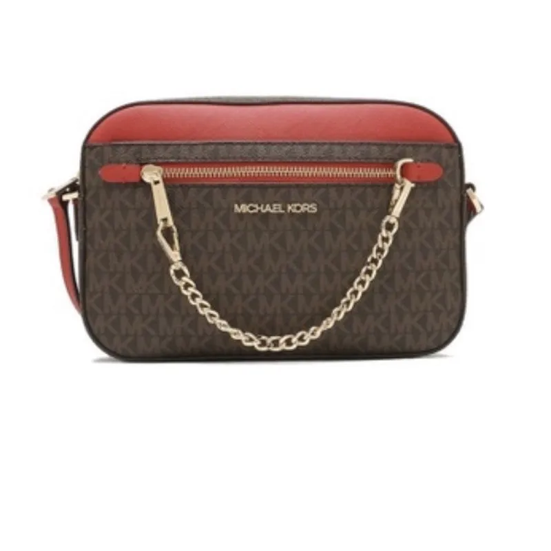 Michael Kors Large East West Zip Chain Crossbody
