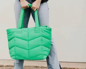 Naomi Nylon Tote Bag (Emerald)