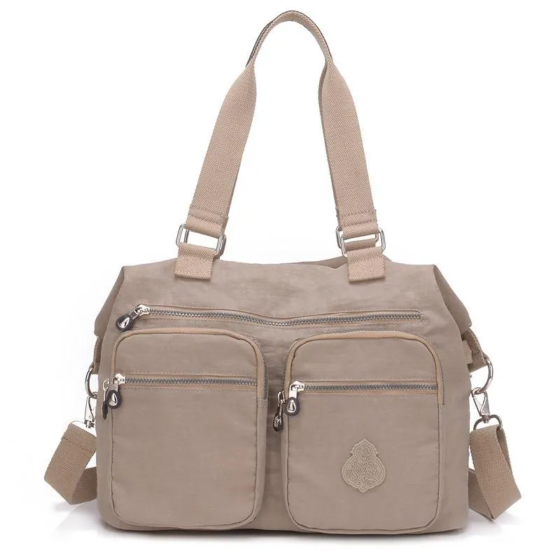 Nylon Large Capacity Lightweight Multi-pocket Crossbody Bag Handbag For Women