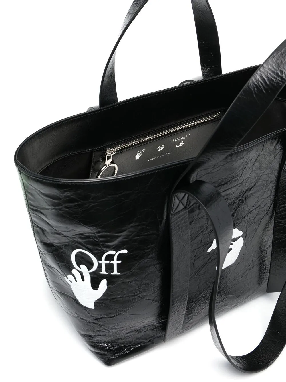 OFF-WHITE WOMEN Small Commercial tote bag Black