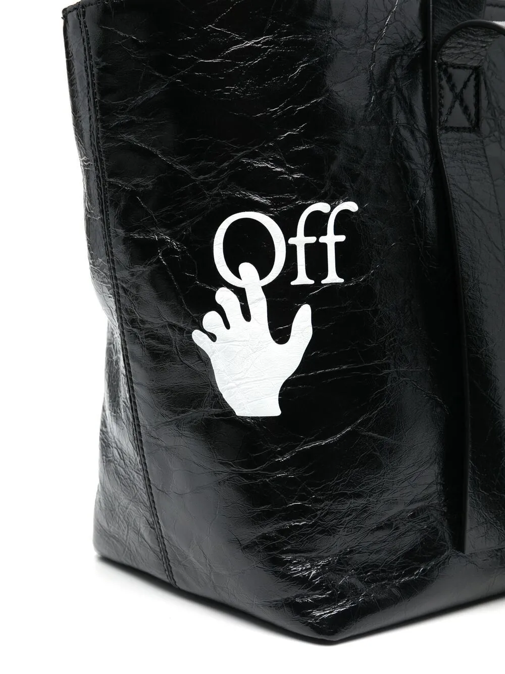 OFF-WHITE WOMEN Small Commercial tote bag Black