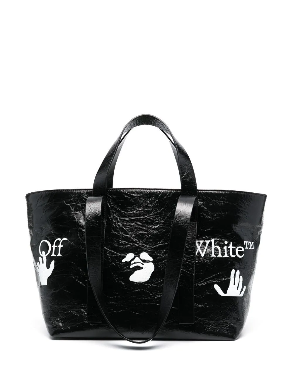 OFF-WHITE WOMEN Small Commercial tote bag Black