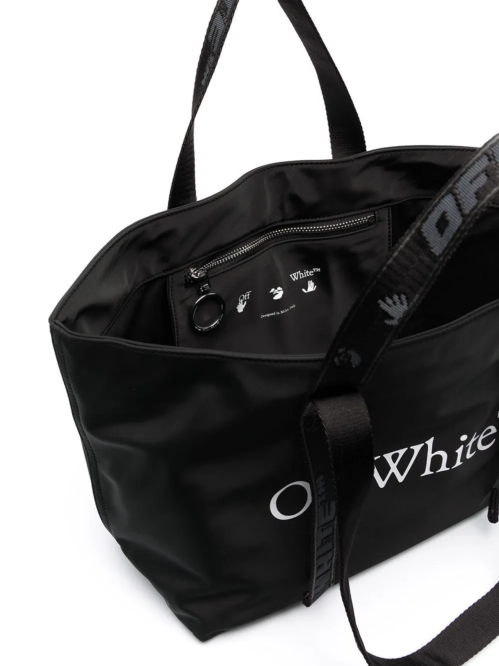 OFF-WHITE Womens Small Commercial tote bag Black