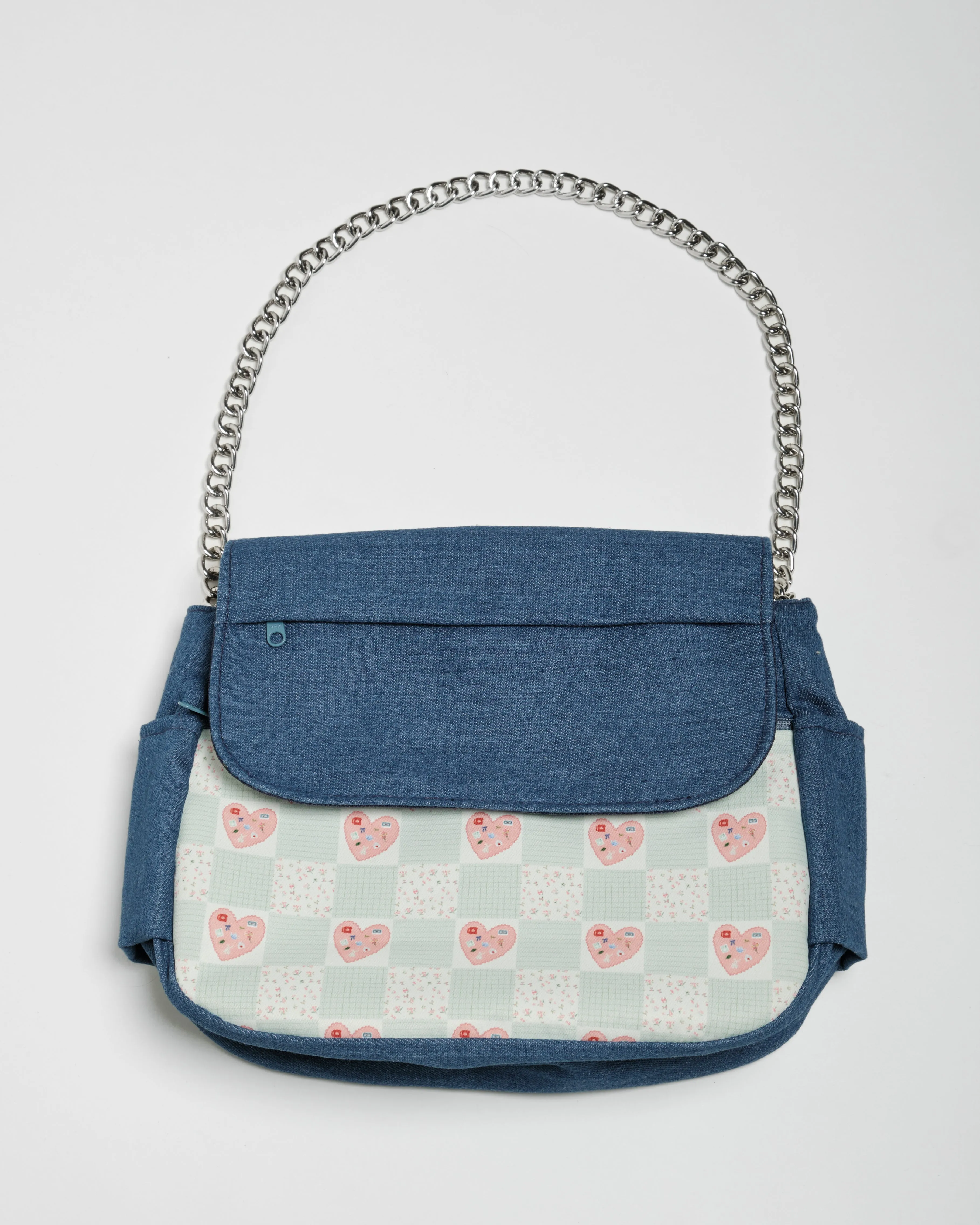 Patchwork Nostalgia Denim Multi-Carry Crossbody Bag