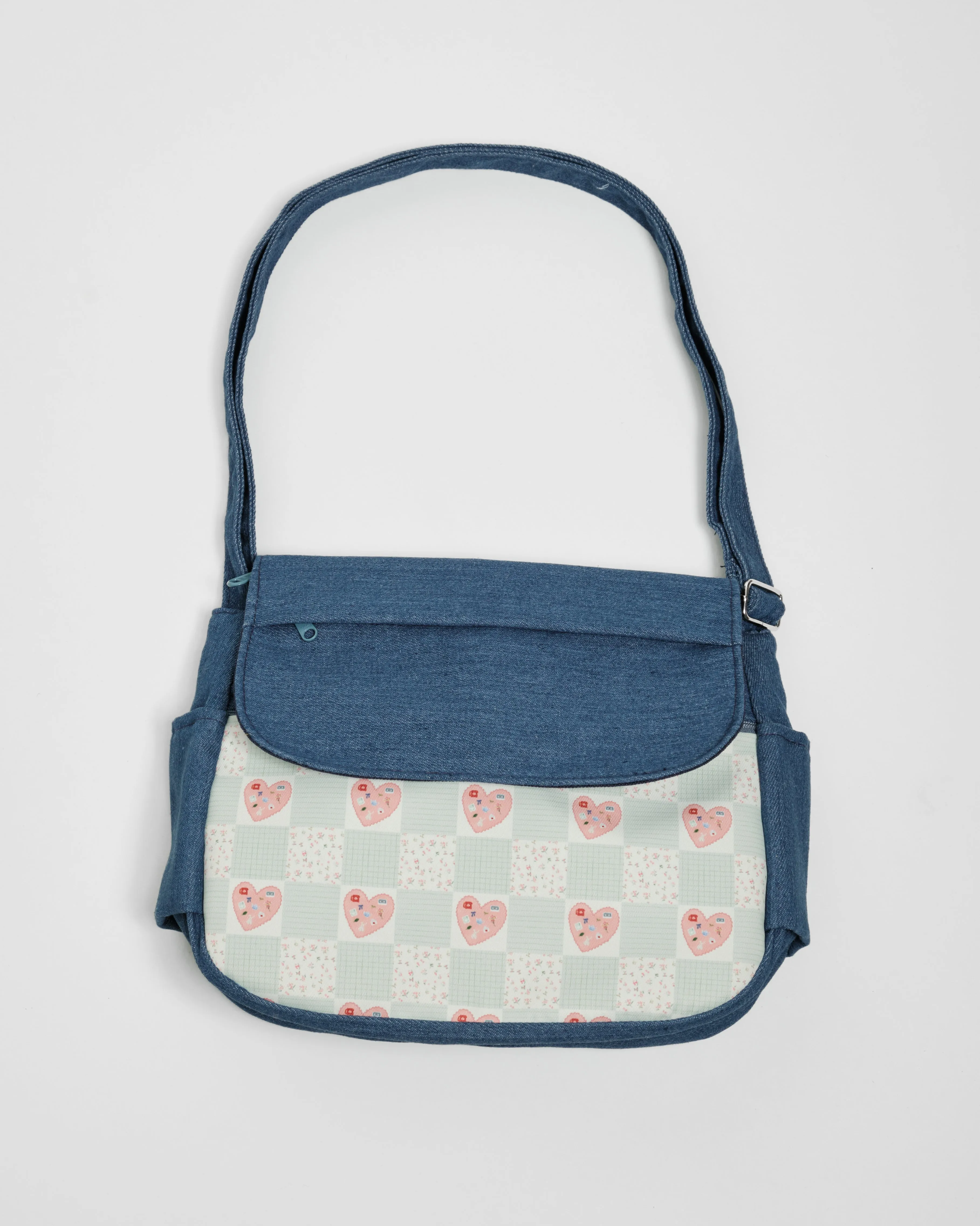 Patchwork Nostalgia Denim Multi-Carry Crossbody Bag