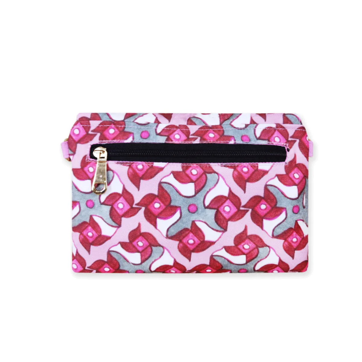 Pink Pin-wheel Sling Bag
