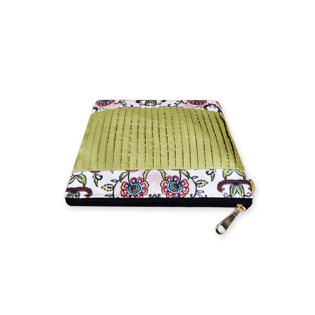 Pleated Green Sling Bag